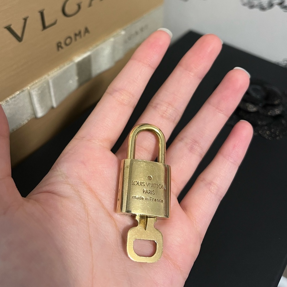 Louis Vuitton brass lock and key #306 Authentic